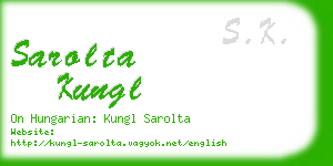 sarolta kungl business card